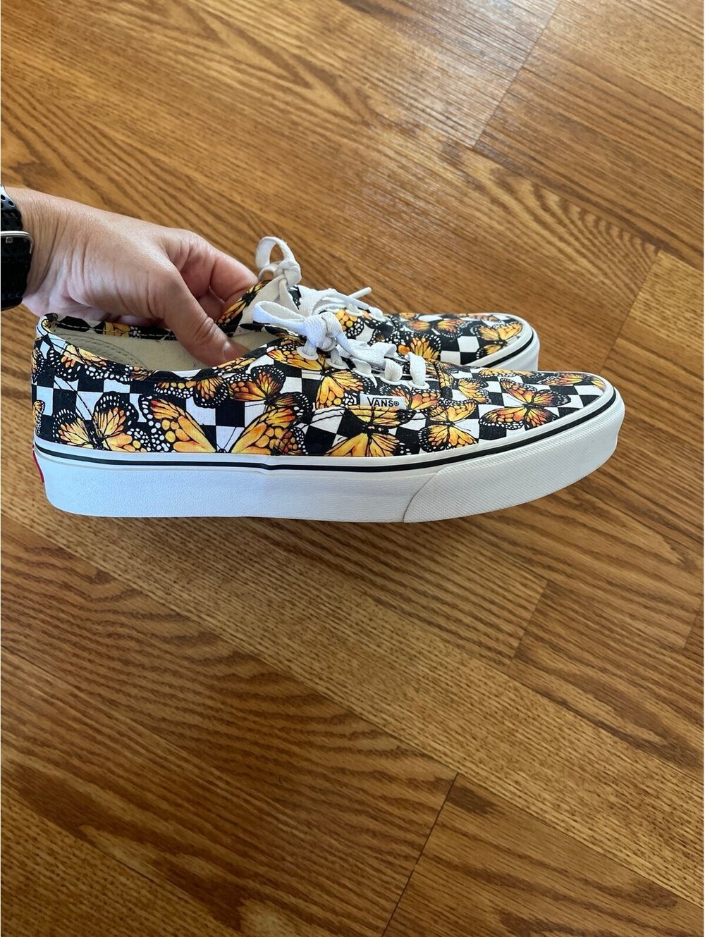VANS checkerboard monarch butterfly shoes - Picture 6 of 6